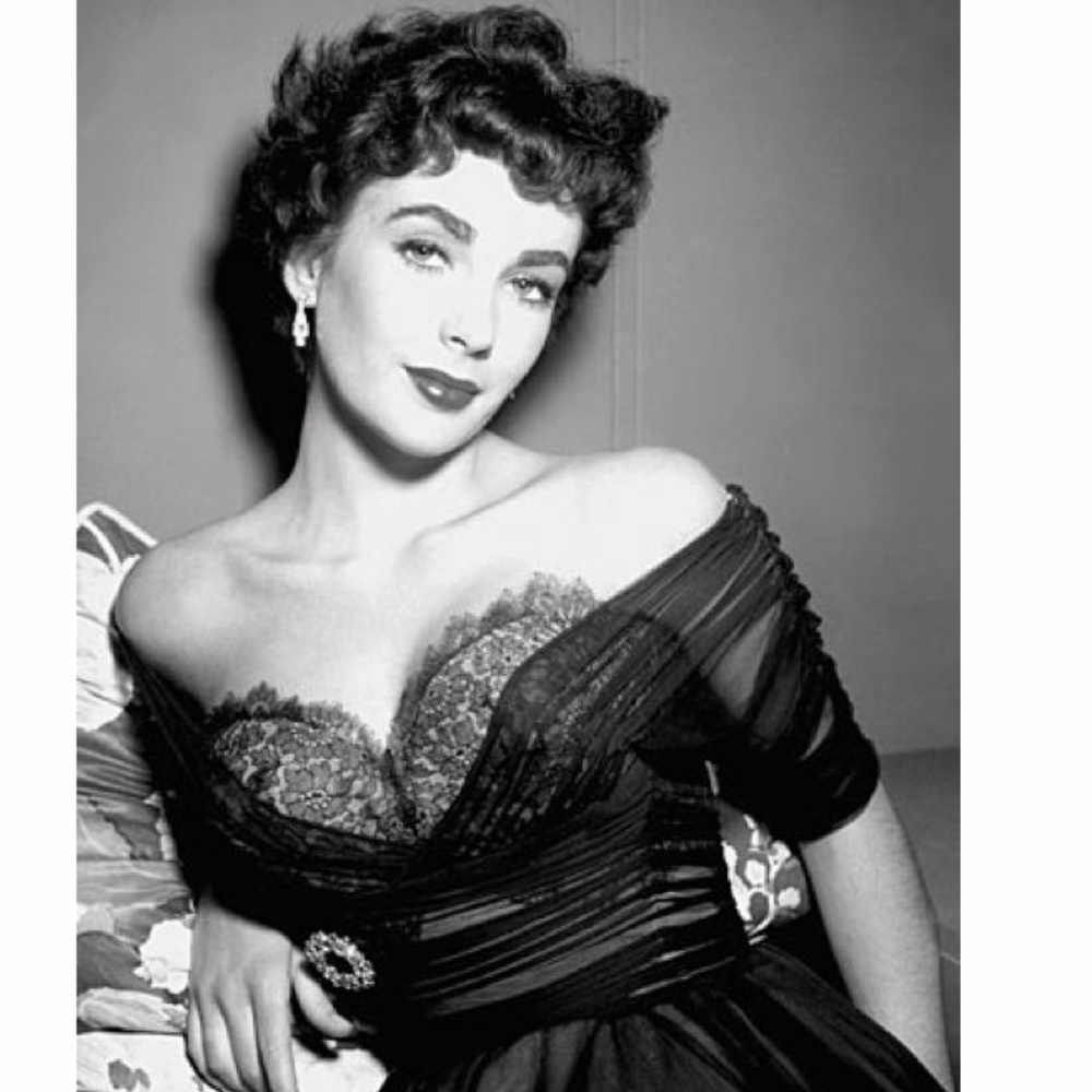 Tatyana Cafe Noir Swing Dress 40s Elizabeth Taylor